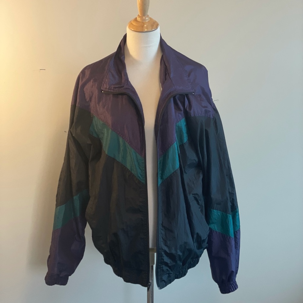 Thrifted 80s windbreaker